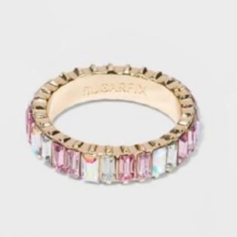 Sugarfix by Baublebar Baguette Iridescent Crystal Statement Ring